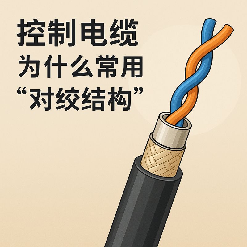 控制电缆为什么常用“对绞结构”？