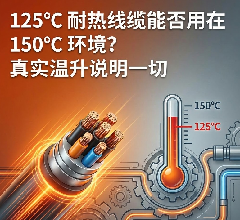 125℃ 耐热线缆能否用在 150℃ 环境？真实温升说明一切